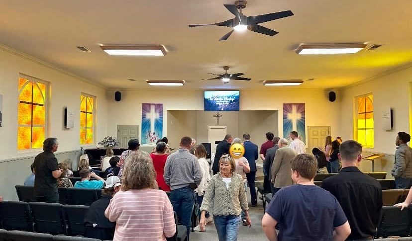 Our church family gathered for worship